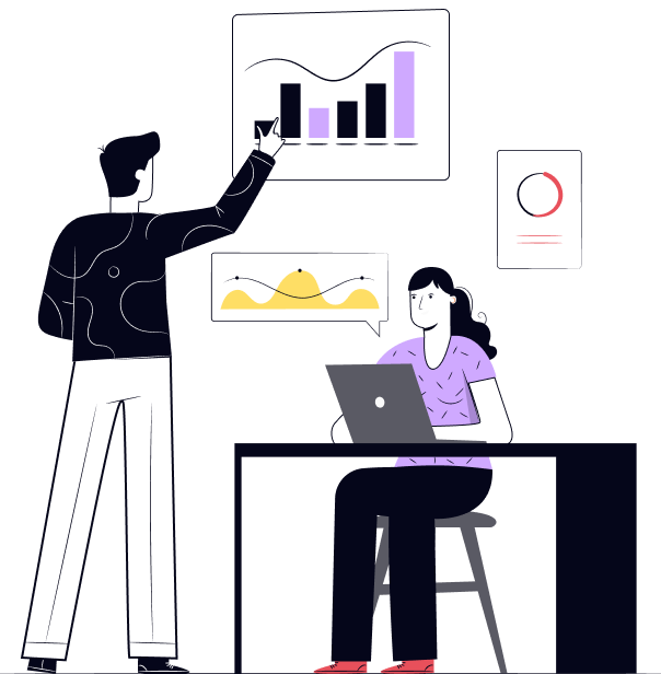 digital marketing agency strategy illustration showing business growth analytics, performance marketing planning, SEO growth chart, digital marketing agency in Belgaum, digital marketing agency in Nipani, digital marketing agency in Kolhapur by Seatara