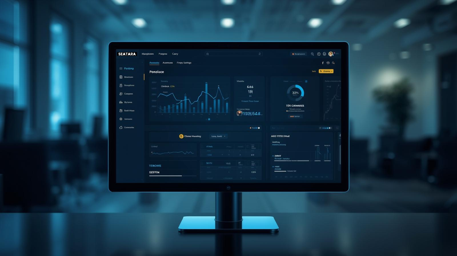 Seatara provides professional website hosting services focused on speed, security, and reliability. This image represents hosting infrastructure that supports fast loading websites, secure server environments, and optimized performance for web development and website design. Our hosting services include domain connection, server management, backups, and technical support to ensure your web site runs smoothly without downtime. Website hosting is an essential part of building a strong online presence, helping businesses maintain stable performance, better user experience, and improved SEO results through optimized hosting solutions.